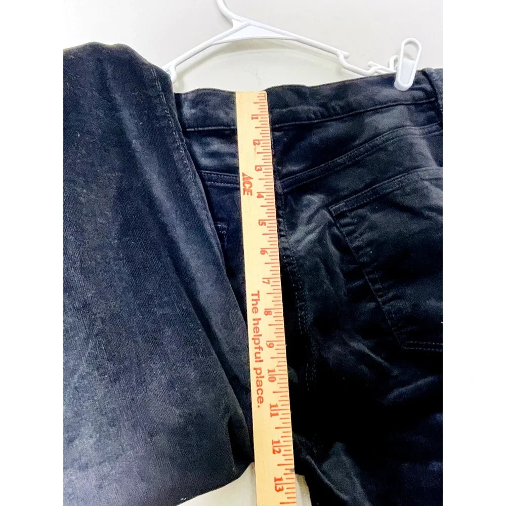 Nwt Loft Pants Women's 34 Blue Velvet Straight Leg Dark Wash‎ High Waist Skinny
